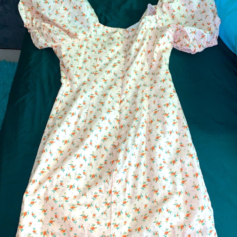 Altar'd State Scoop Neck Puff Sleeve Mini Dress small nwot - Picture 5 of 9